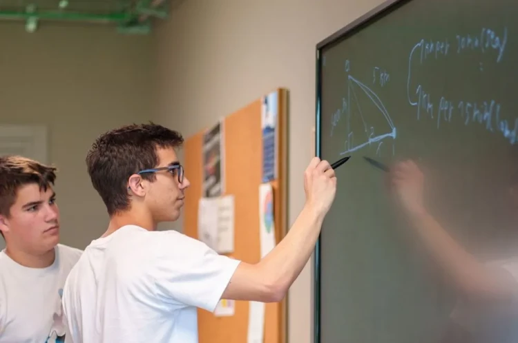 Students at work